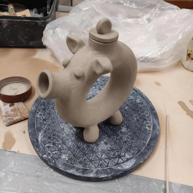The Hall China "Donut" Teapot: $200 to $450