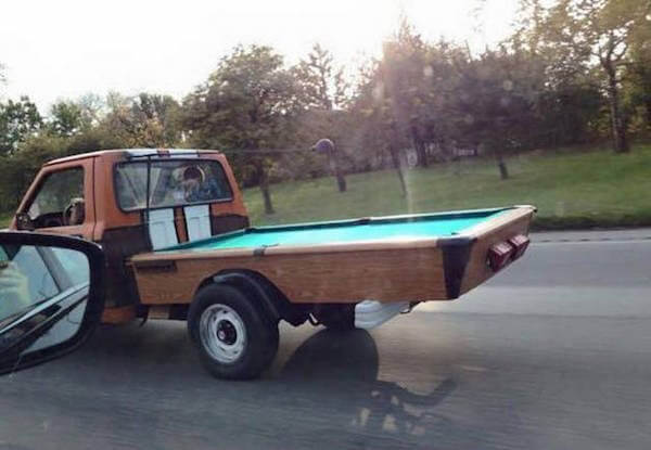 Truck with a Pool Table Twist