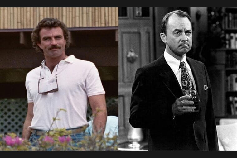 Tom Selleck & John Hillerman: Tom reportedly considered John his greatest acting mentor and dear friend
