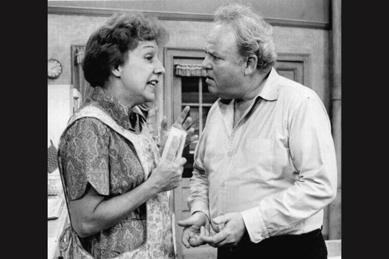 Carroll O'Connor & Jean Stapleton: Carroll was a gentle intellectual who reportedly brought Jean small gifts