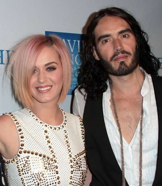 The VMA Encounter That Led to a Quick Marriage: Katy Perry (24) and Russell Brand (33) - 9 Year Difference