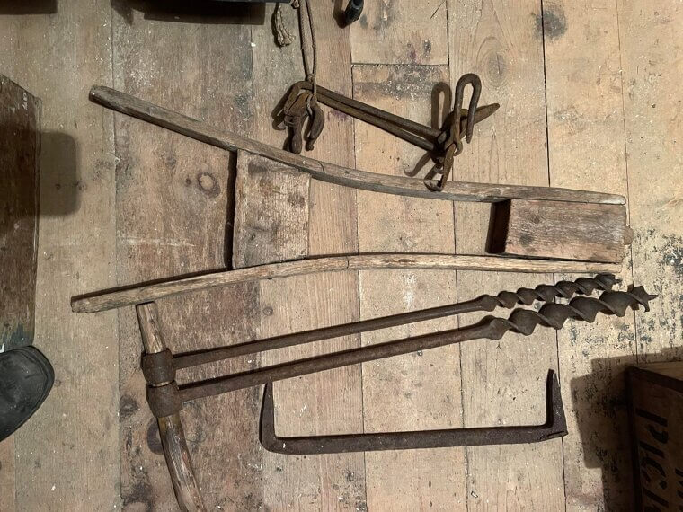 Antique Coopers Tools From Barrel-Making Trades