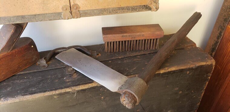 Antique Froe Tools Used for Splitting Wood