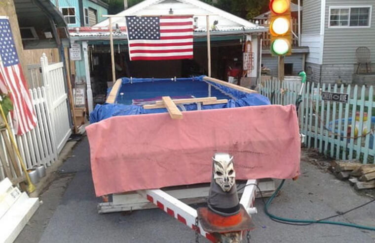 A Boat in Reverse