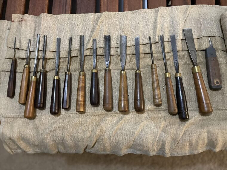 Old Carving Gouges From European Toolmakers