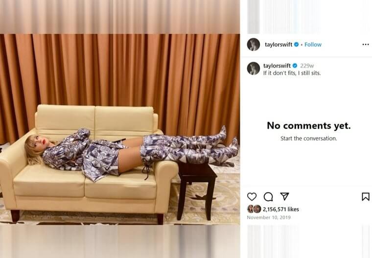 All Her Instagram Comments Are Turned off